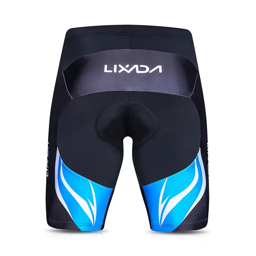Breathable Quick-Dry Short Sleeve Cycling Jersey Set with Padded Shorts T4251