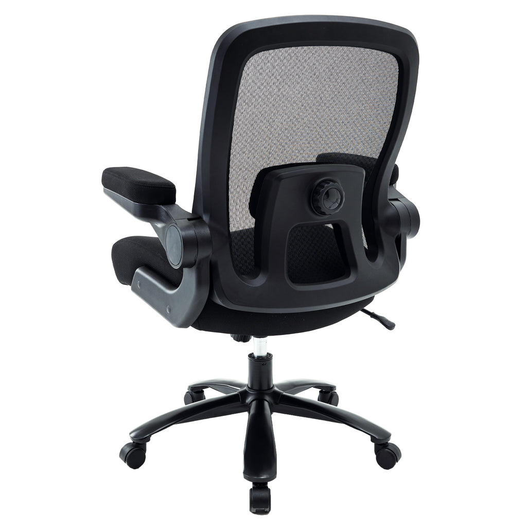 Black Mesh Office Chair with Adjustable Lumbar Support J904744