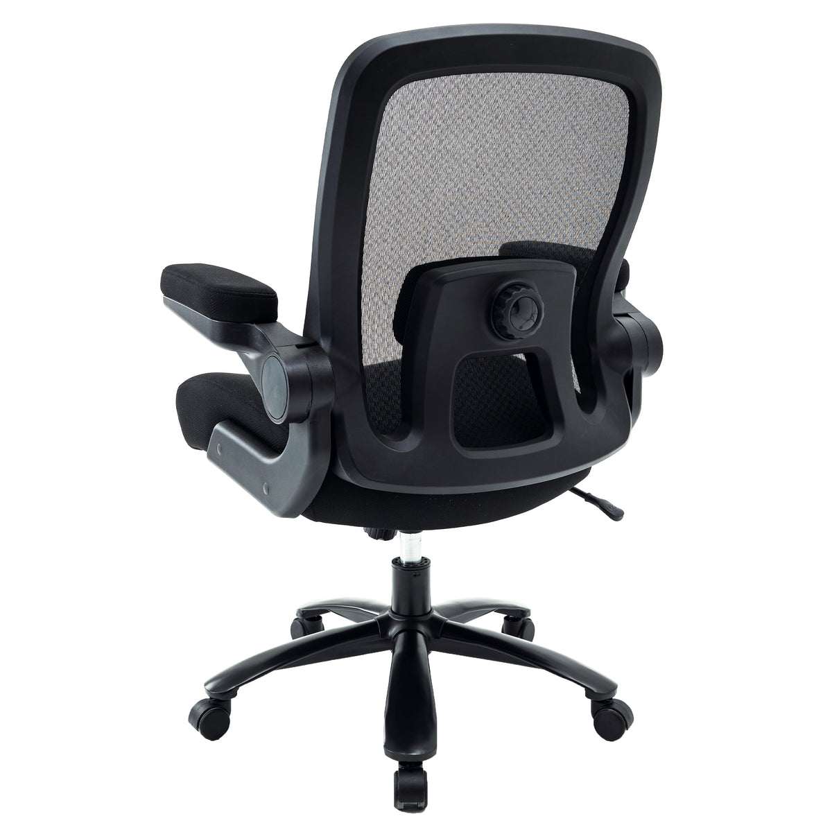 Black Mesh Office Chair with Adjustable Lumbar Support J904744