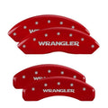 Red Caliper Covers with Logo Front and Rear G354