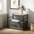Lateral File Cabinet with Shelf and Drawer W8841