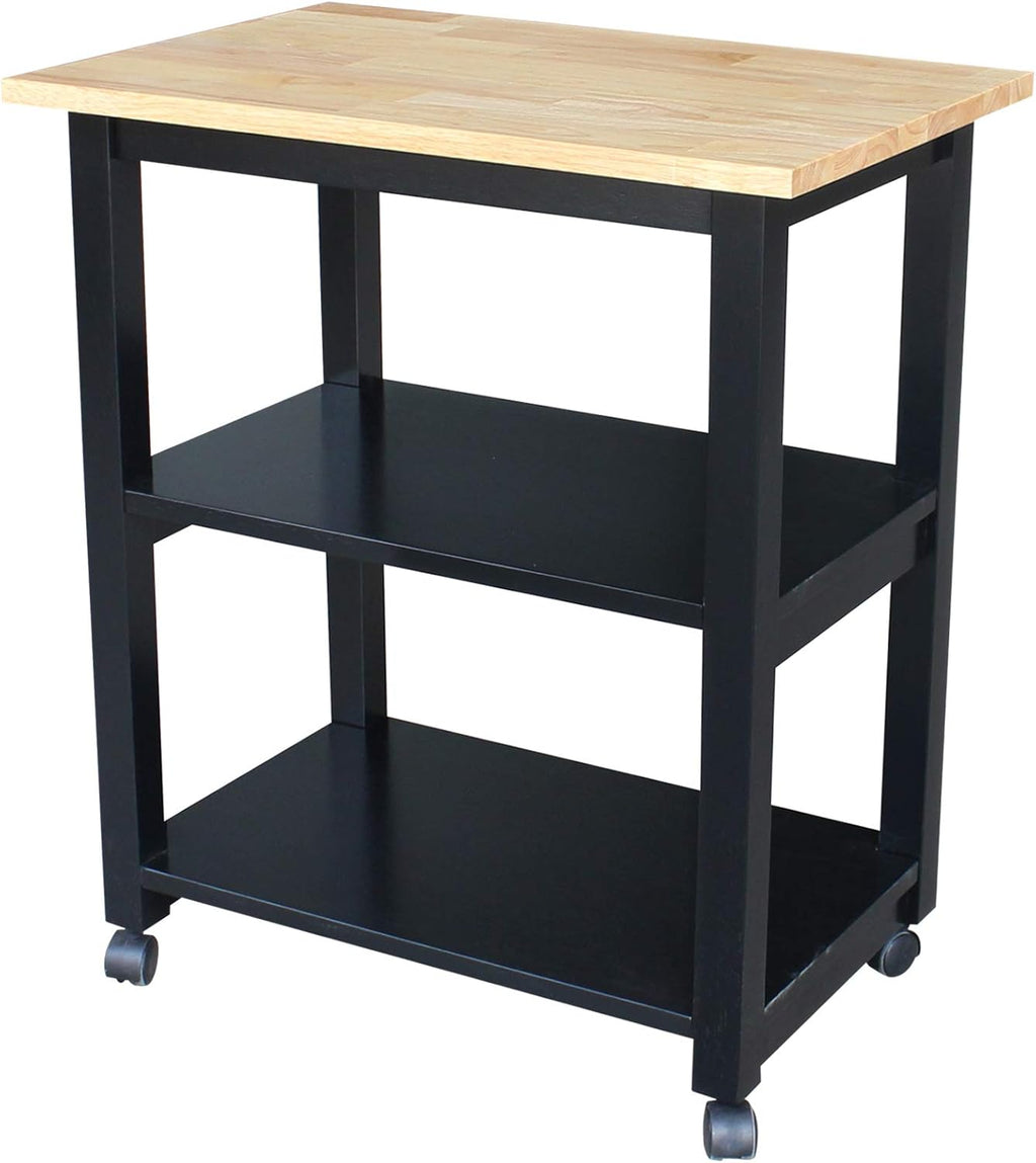 Oak Microwave Cart U596642