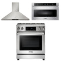 30 Gas Range, Range Hood, Microwave Y6703