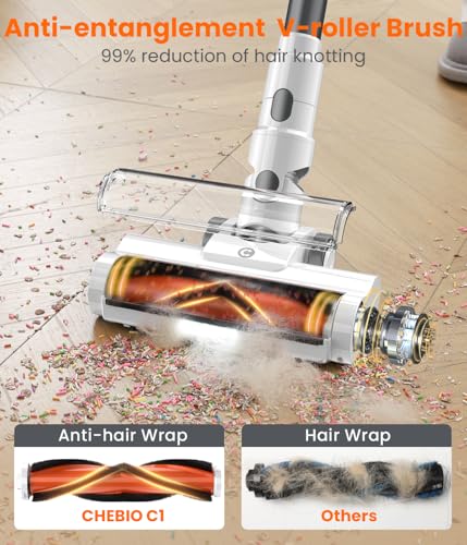 Cordless Vacuum Cleaner, 550W 45Kpa, 60Mins Runtime, 1.6L Dust Cup M749