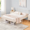 Queen Metal Bed Frame with Spindle Headboard and Footboard P164618