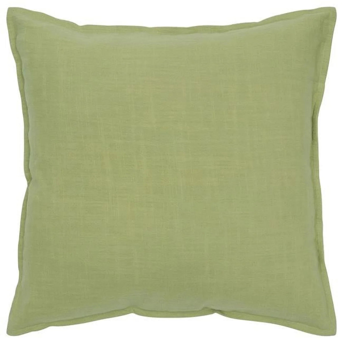 Lime Green Flange Edged Throw Pillow L1400
