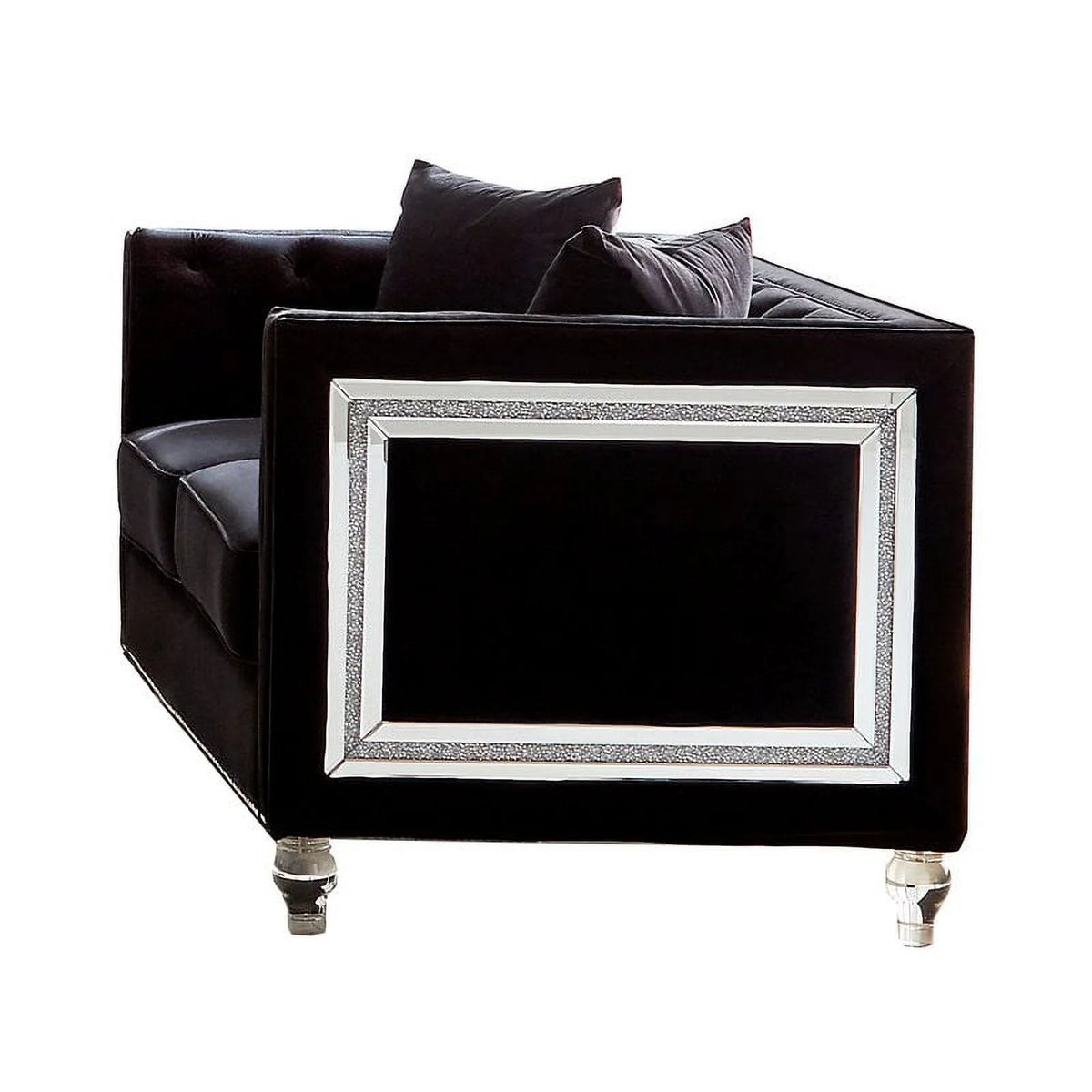 Black Upholstered Living Room Set U48465