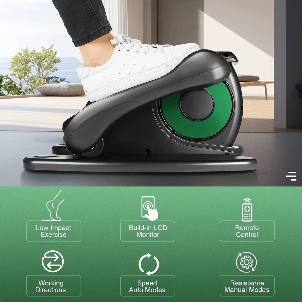 Under Desk Elliptical Machine with LCD Monitor Y2600