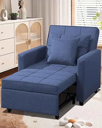 White Convertible Chair Bed X503581