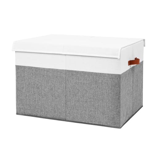 Extra Large Collapsible Toy Storage Box with Lid and Divider W520935
