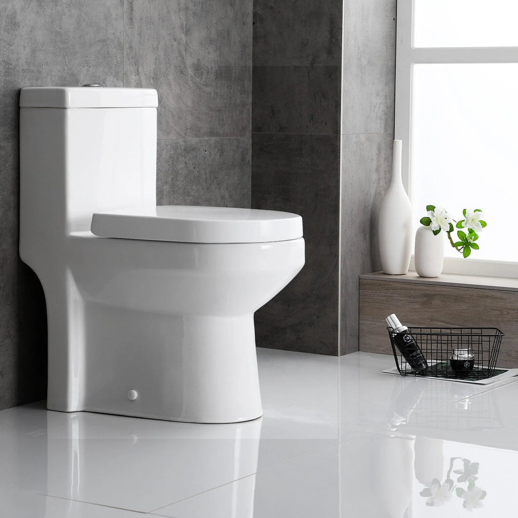 One-Piece Dual Flush Ceramic Compact Toilet D634282