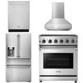 30 Gas Range, Range Hood, Refrigerator with Water and Ice Dispenser, Dishwasher Q2557