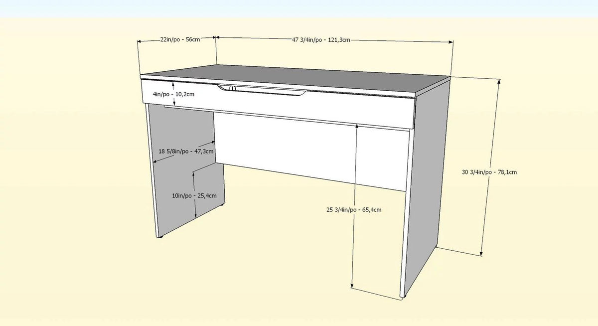 Desk with Storage Tray M1309