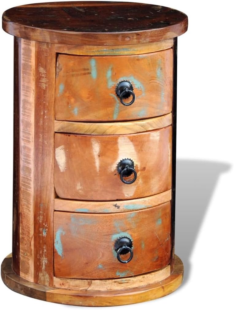 Reclaimed 3 Drawer Solid Wood Cabinet M96375