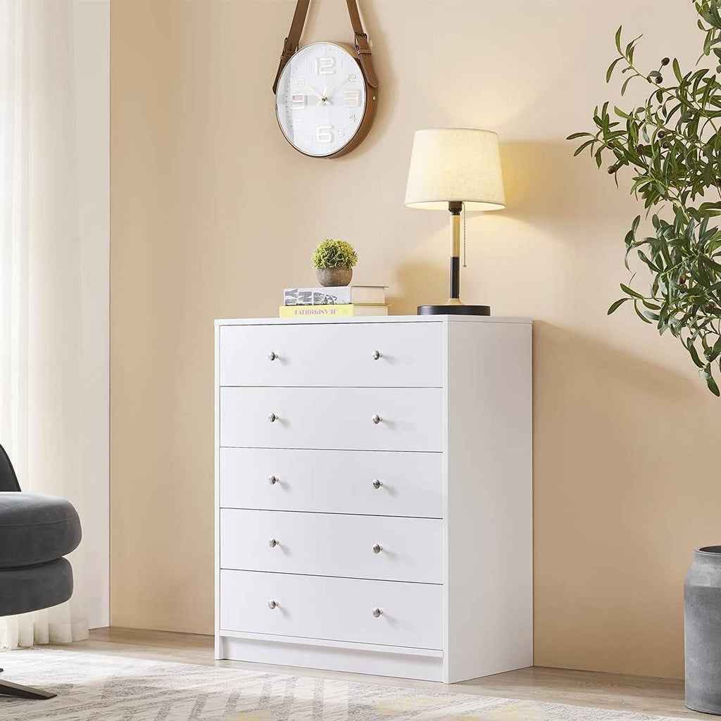 Black 5 Drawer Wood Dresser I487803