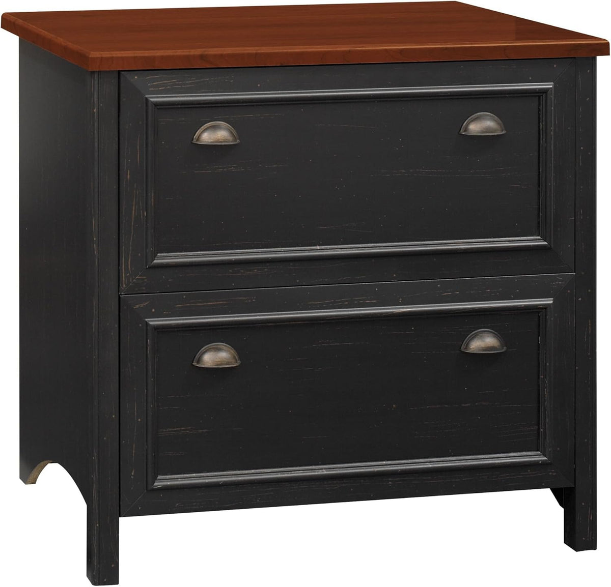 Antique White 2 Drawer Lateral File Cabinet Y945429