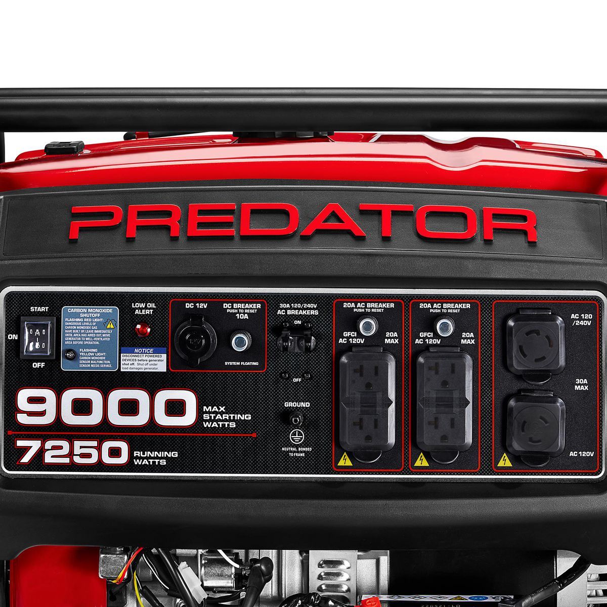 9000 Watt Gas-Powered Portable Generator V26186