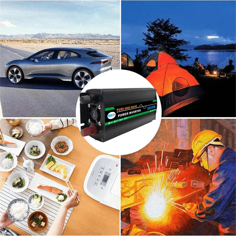 Pure Sine Wave Inverter 12V To 6000W F734