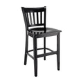 Black Wooden Counter Stool F8744