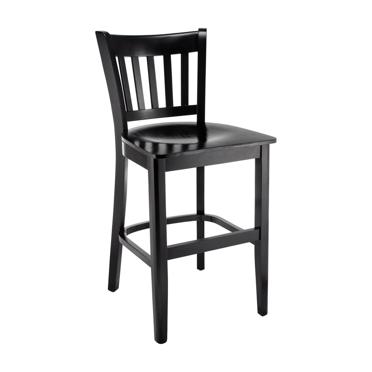 Black Wooden Counter Stool F8744