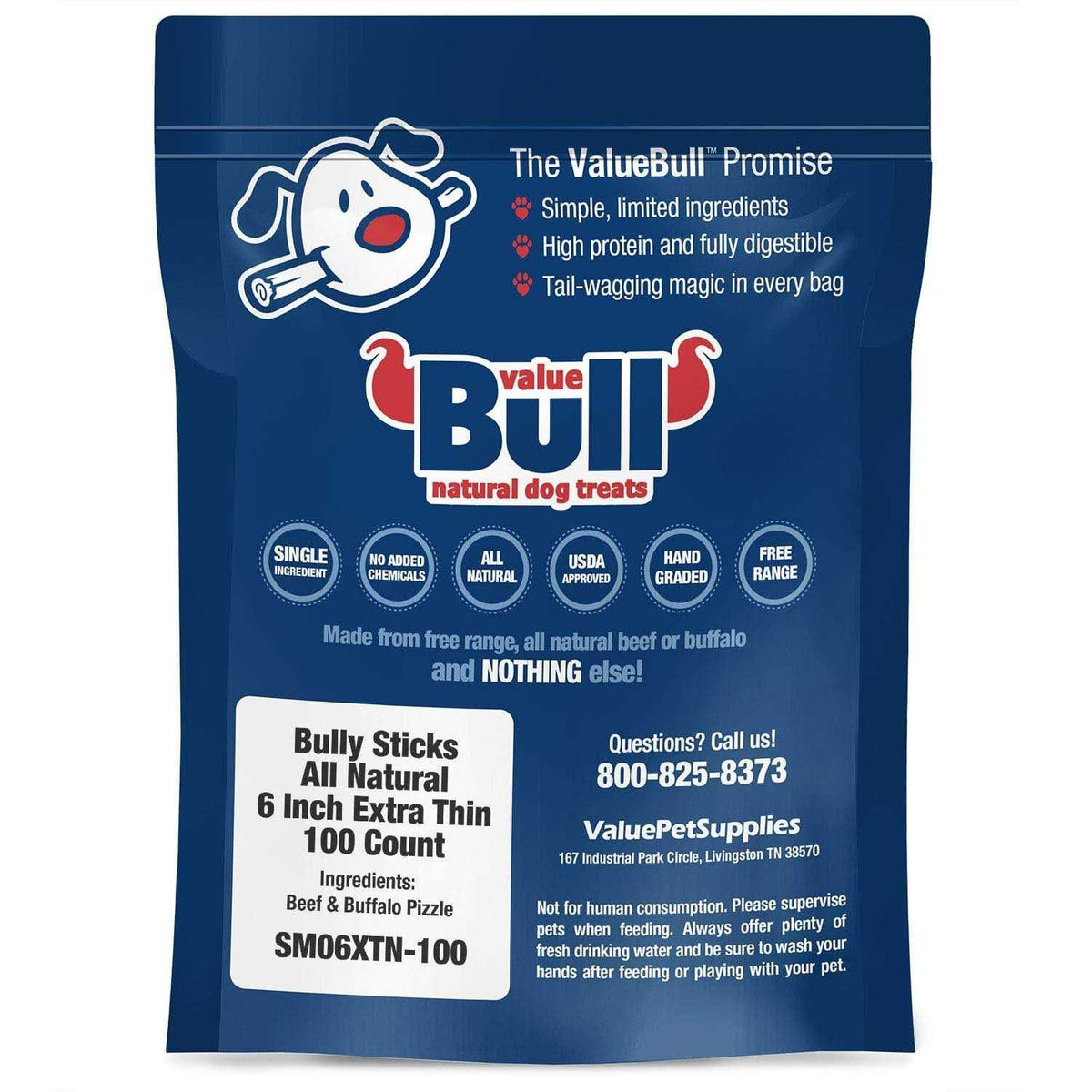 Bully Sticks for Dogs 6 inch Q9366