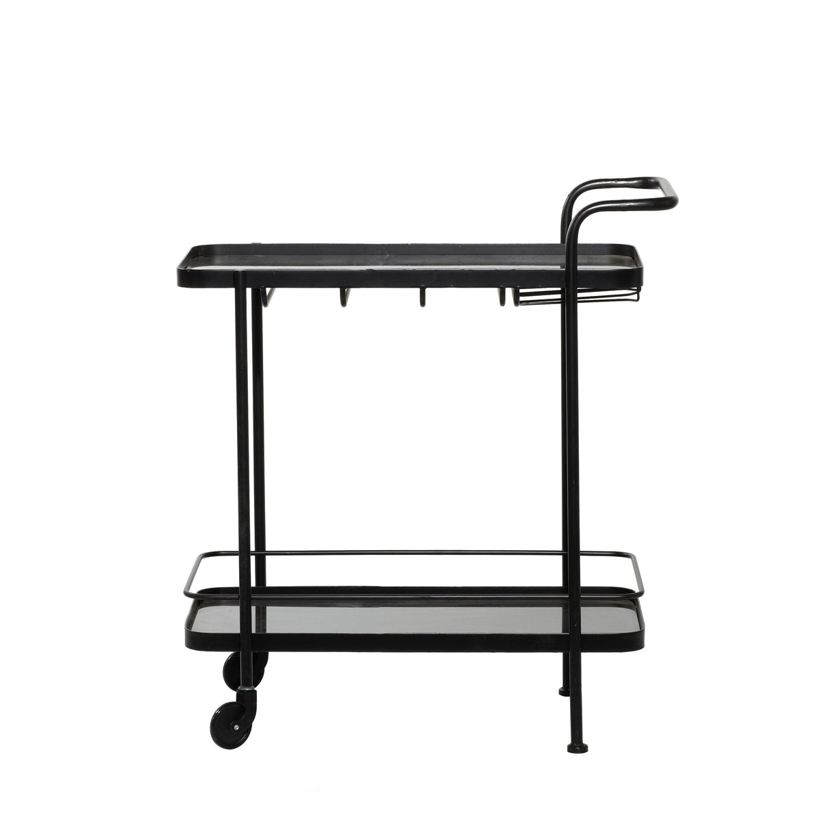 Black Metal Bar Cart R6480