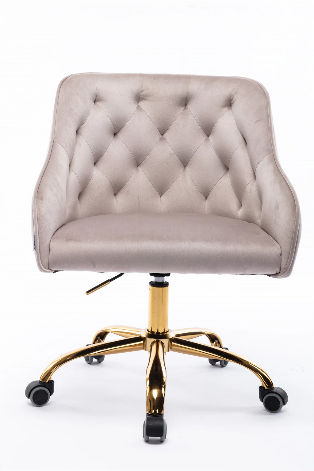 Gray Ergonomic Swivel Chair with Armrests A704728