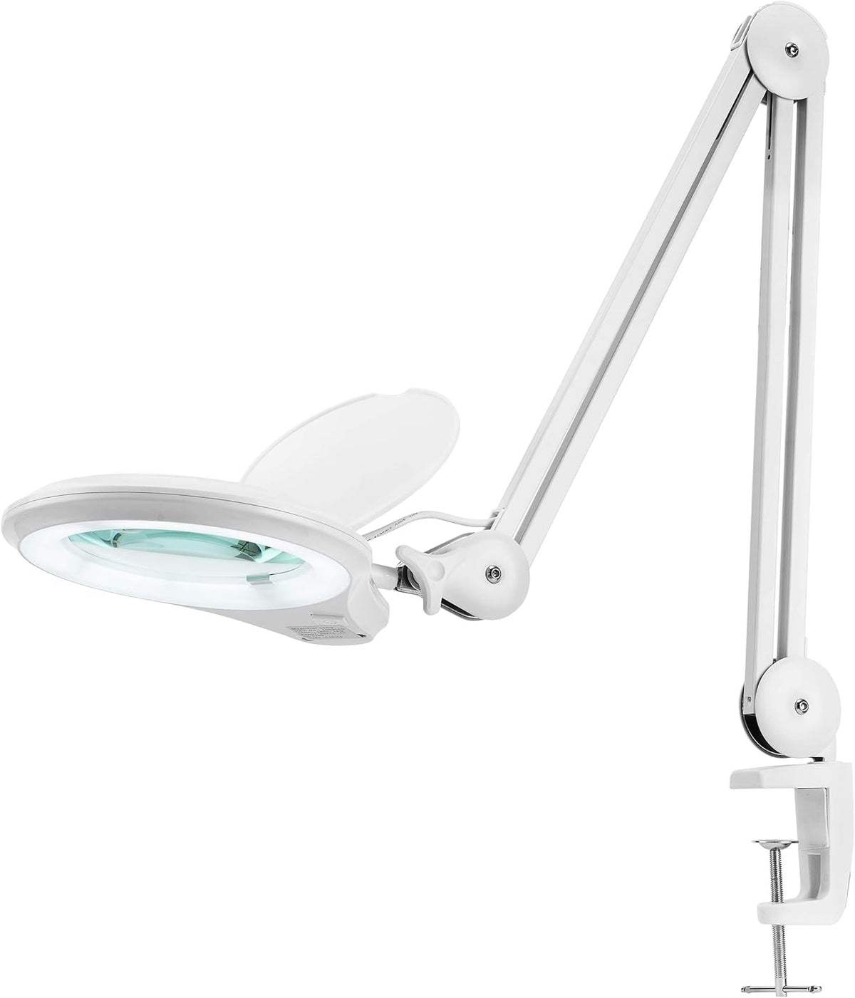 1,200 Lumens Super LED Magnifying Lamp with Clamp, 5 Diopter, Dimmable, Black W25012