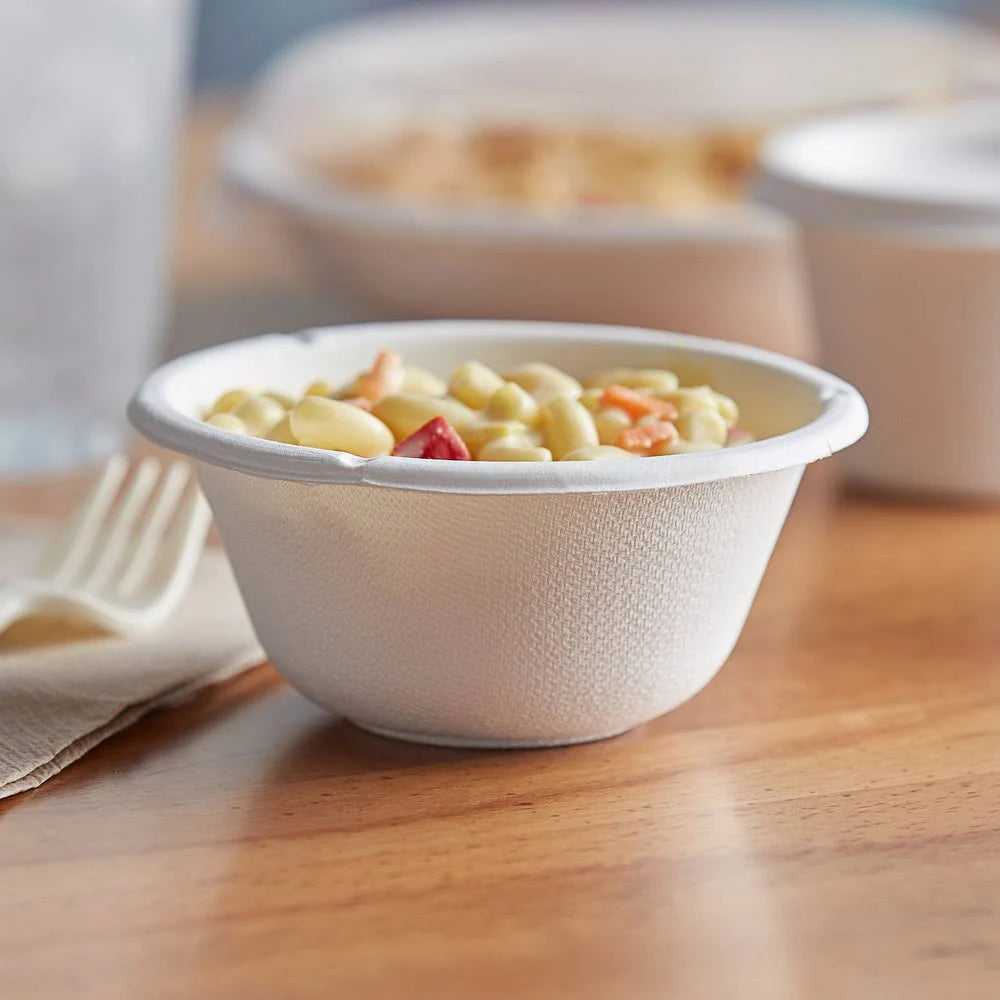 Compostable Sugarcane 8-Ounce Coupe Bowls H78626