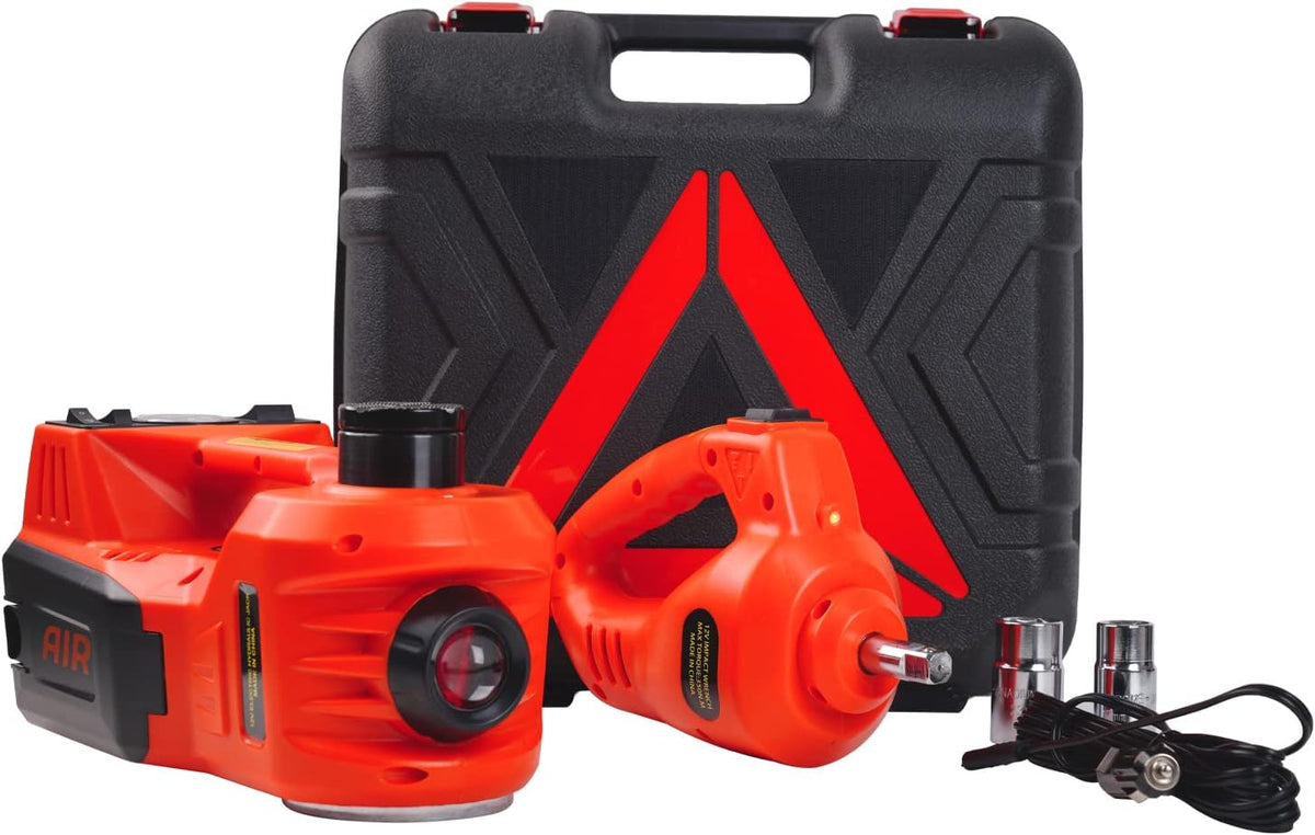5 Ton Electric Car Jack Kit with Tire Pump and Impact Wrench P21232