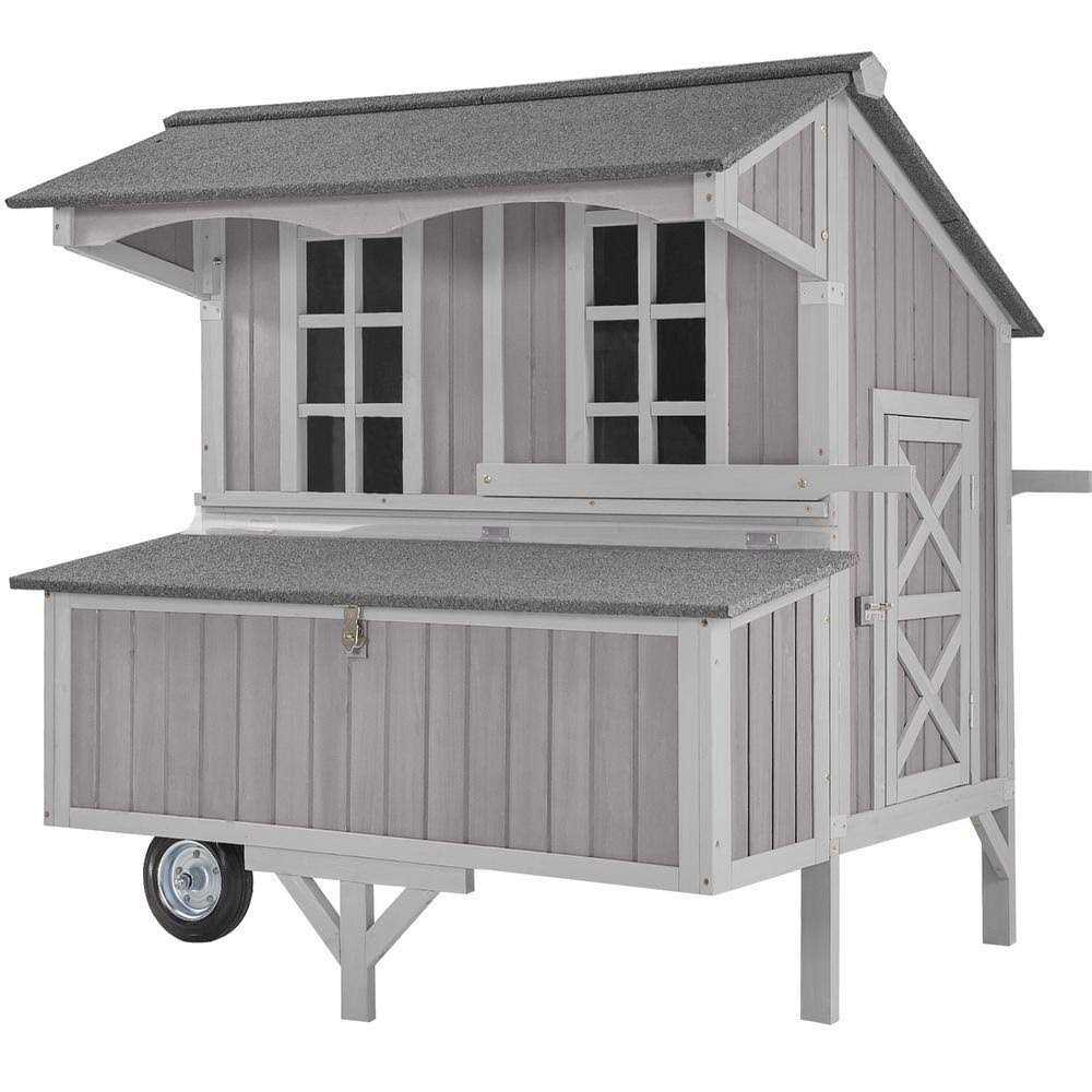 Extra-Large Chicken Coop with Wheels W8464