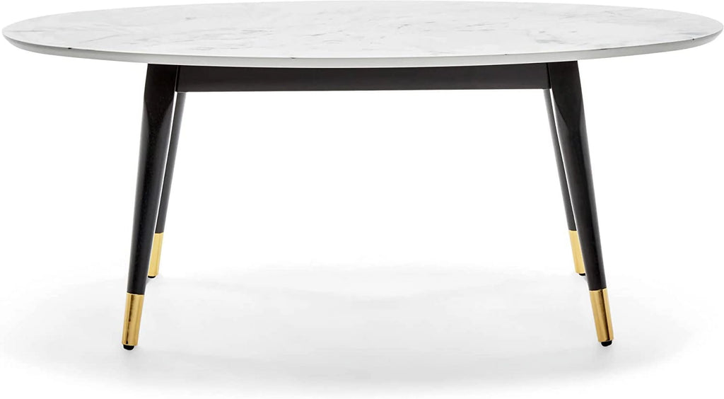Mid-Century Modern Oval Coffee Table Walnut X620