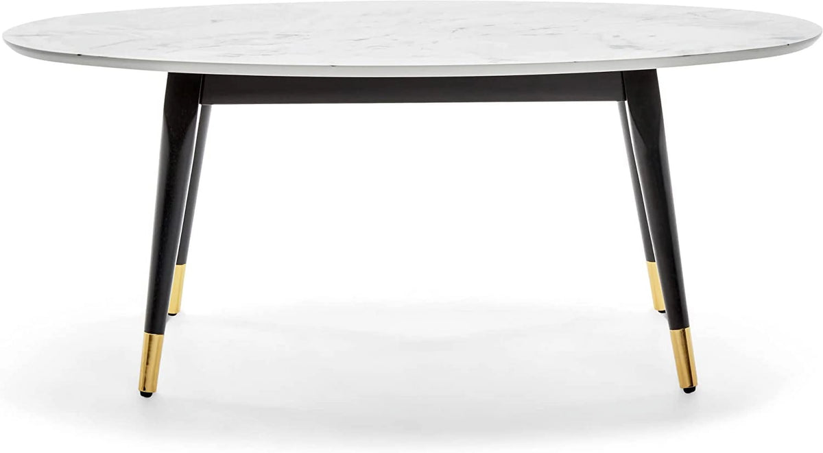Mid-Century Modern Oval Coffee Table Walnut X620