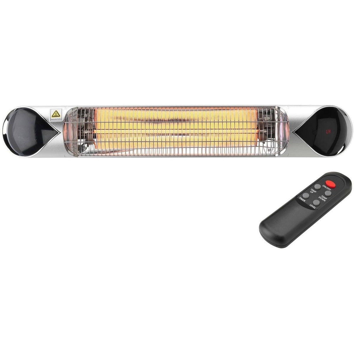Electric Carbon Infrared Heat Lamp with Remote Control and Adjustable Pole Stand X60444