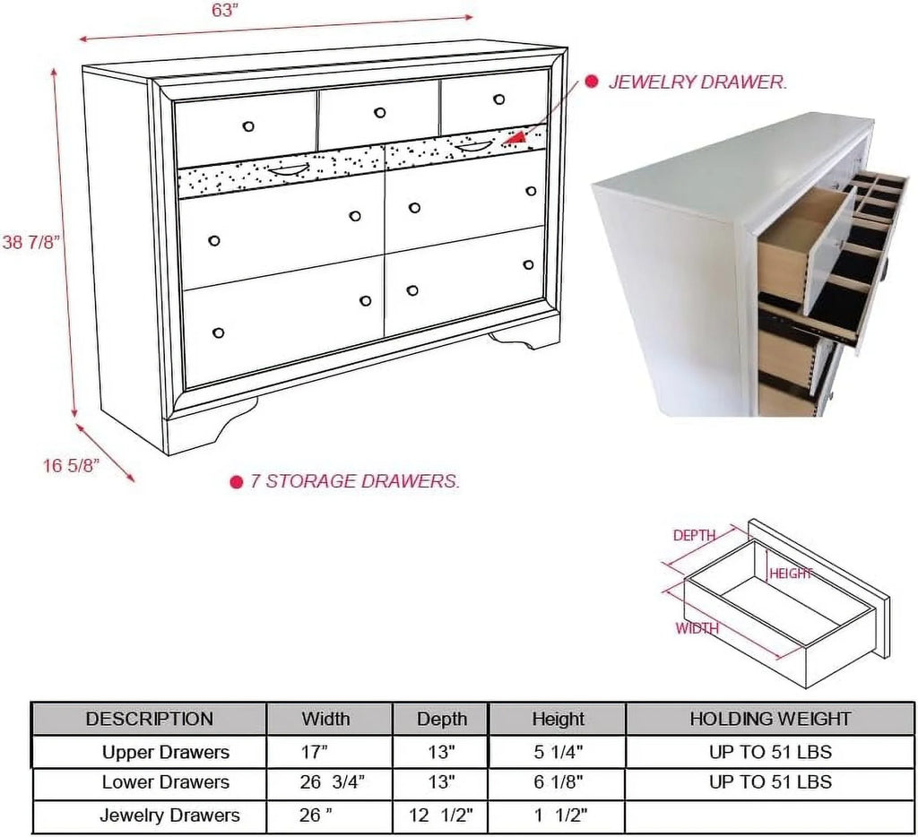 King Size 4-Piece Bedroom Set Y485