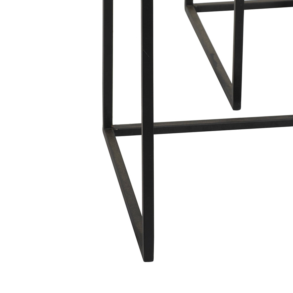 Black Metal Bar Cart R6480