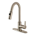 Brushed Nickel Pull-Down Sprayer Kitchen Faucet O98602