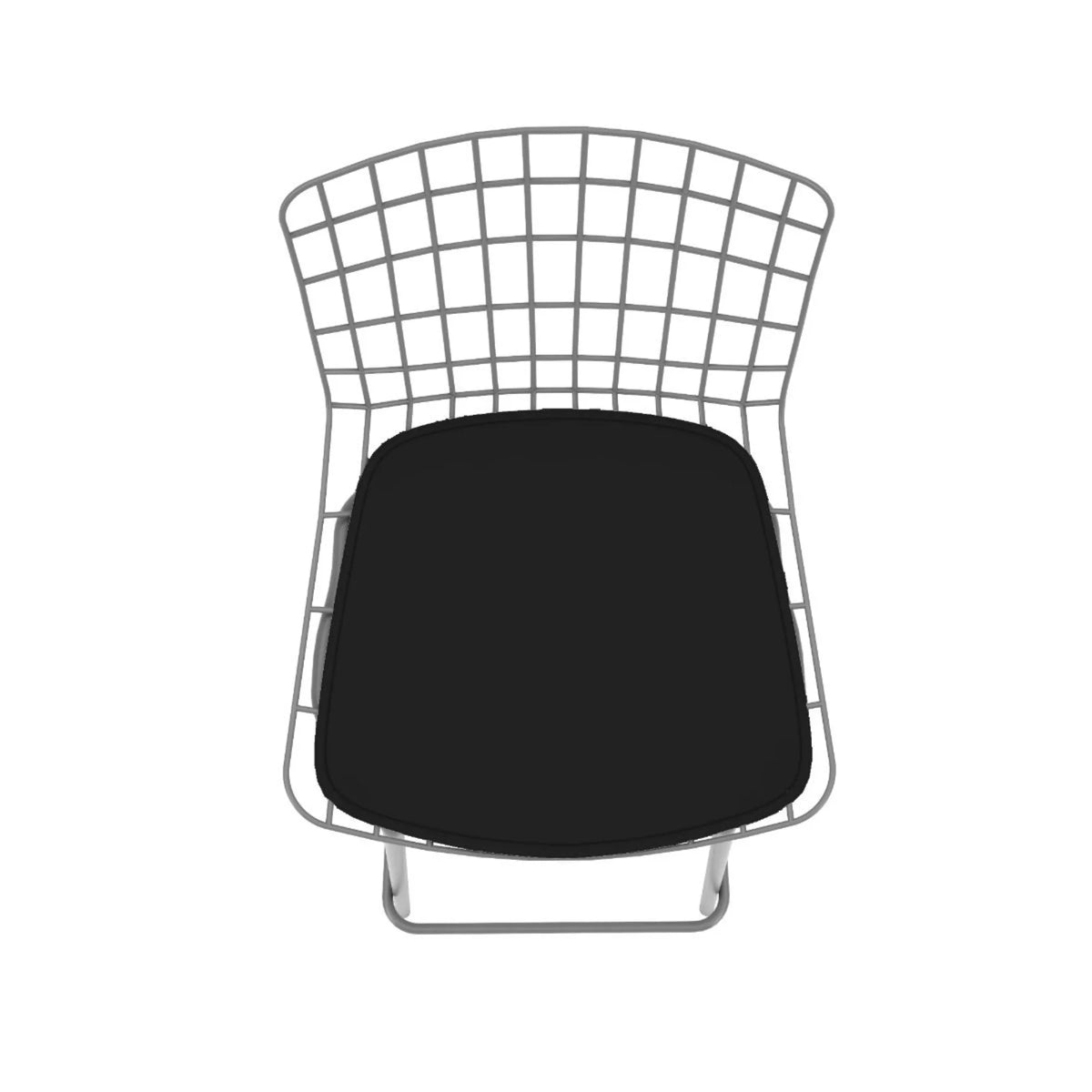 Charcoal Grey and Black Barstool Set of 3 with Seat Cushion K958