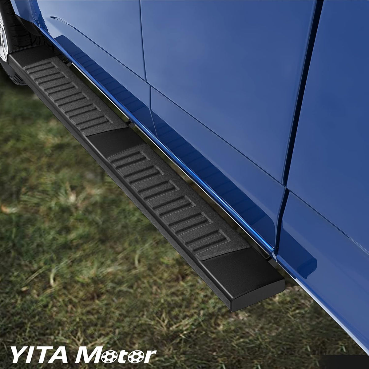 6 Inches Aluminum Black Running Boards F956