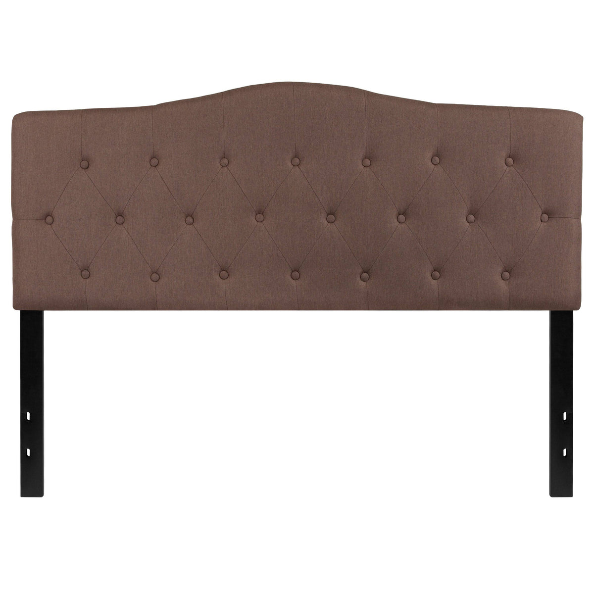 Beige Fabric Queen Size Upholstered Headboard R97523