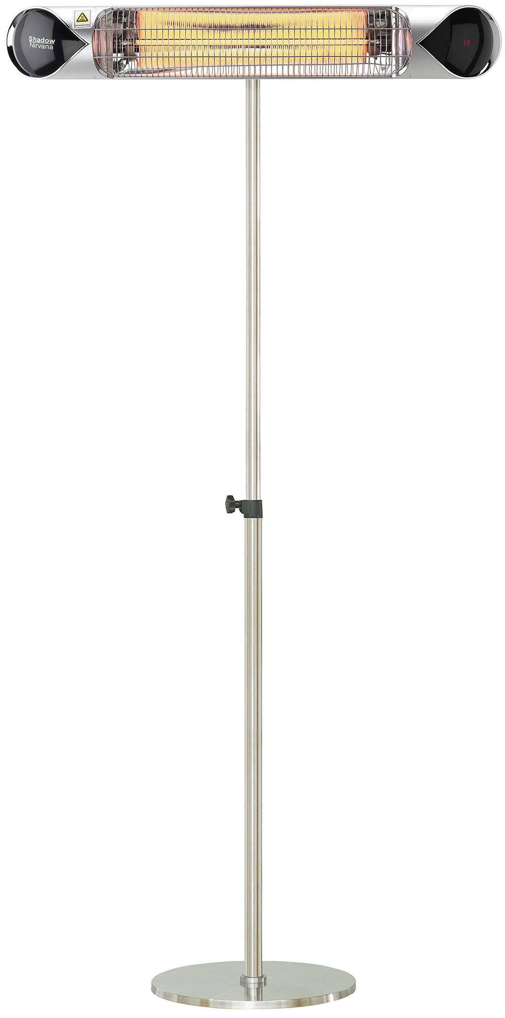 Electric Carbon Infrared Heat Lamp with Remote Control and Adjustable Pole Stand X60444