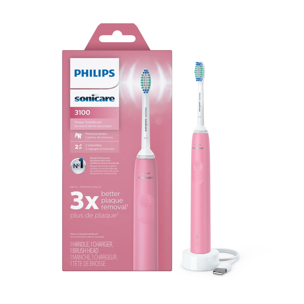 Rechargeable Electric Toothbrush with Pressure Sensor, Black H98507
