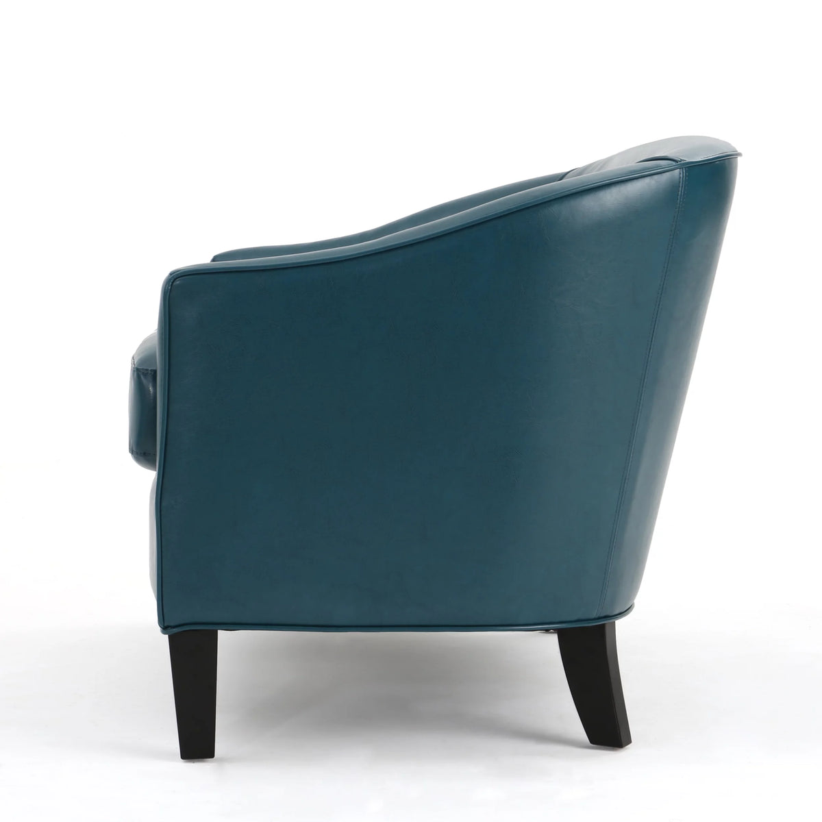 Teal Leather Loveseat G540