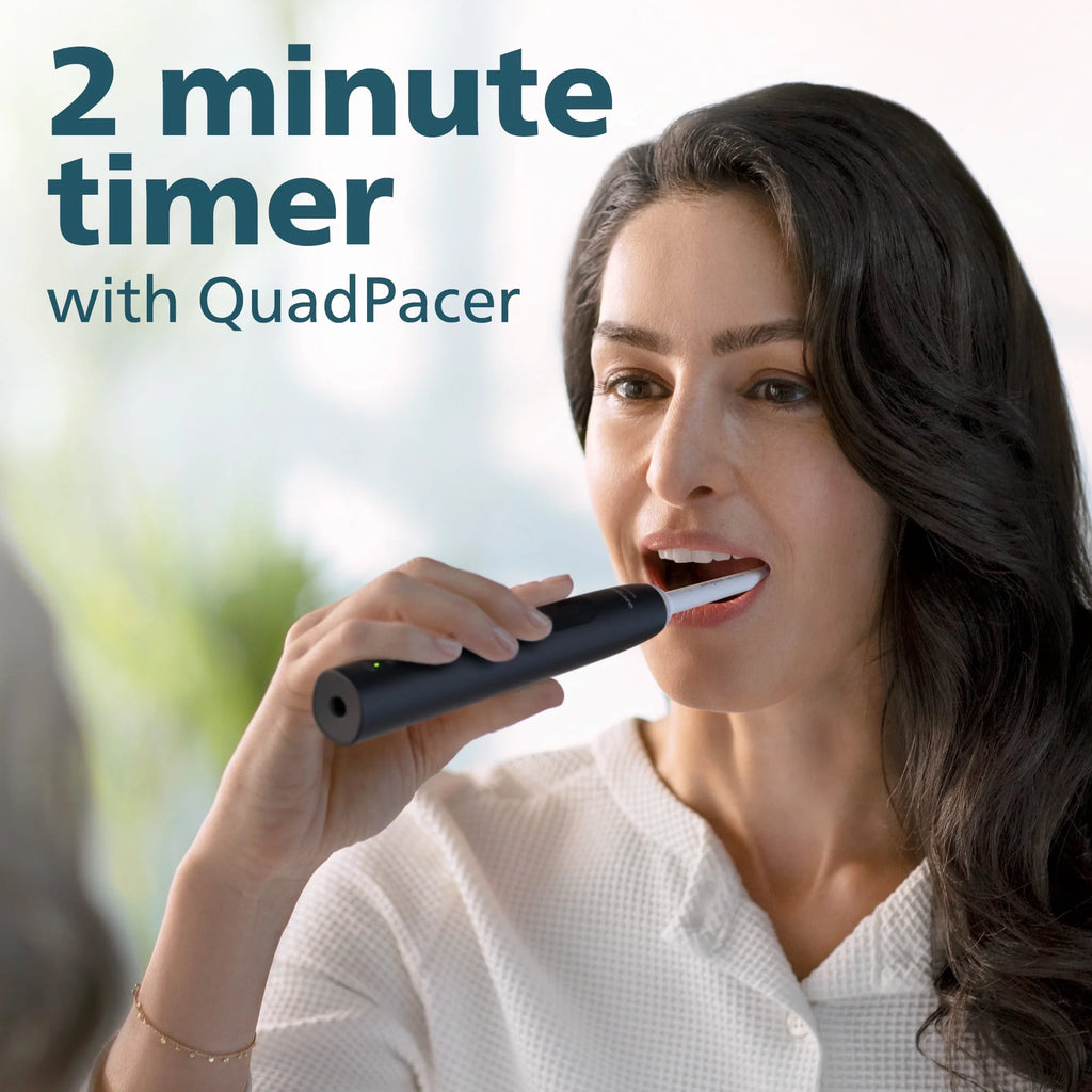 Rechargeable Electric Toothbrush with Pressure Sensor, Black H98507