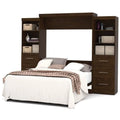 Queen Wall Bed with Storage and 3 Drawer Set V84440