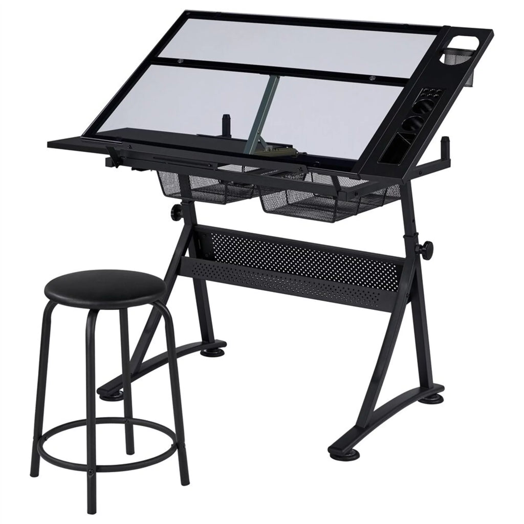 Height Adjustable Drawing Desk with Chair O20446