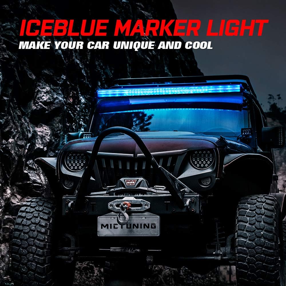 52 Inch 312W Dual Row LED Light Bar with Wiring Harness R683