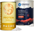 Grass-Fed Protein Supplement Vanilla 32.0oz and Caffeine Free Preworkout 14.82oz A980