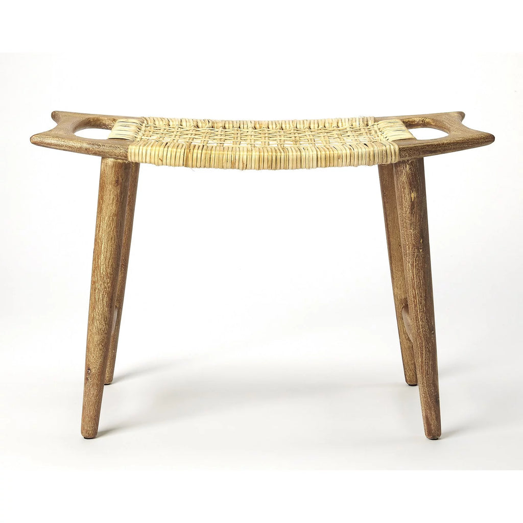Black and Natural Foot Stool L53517