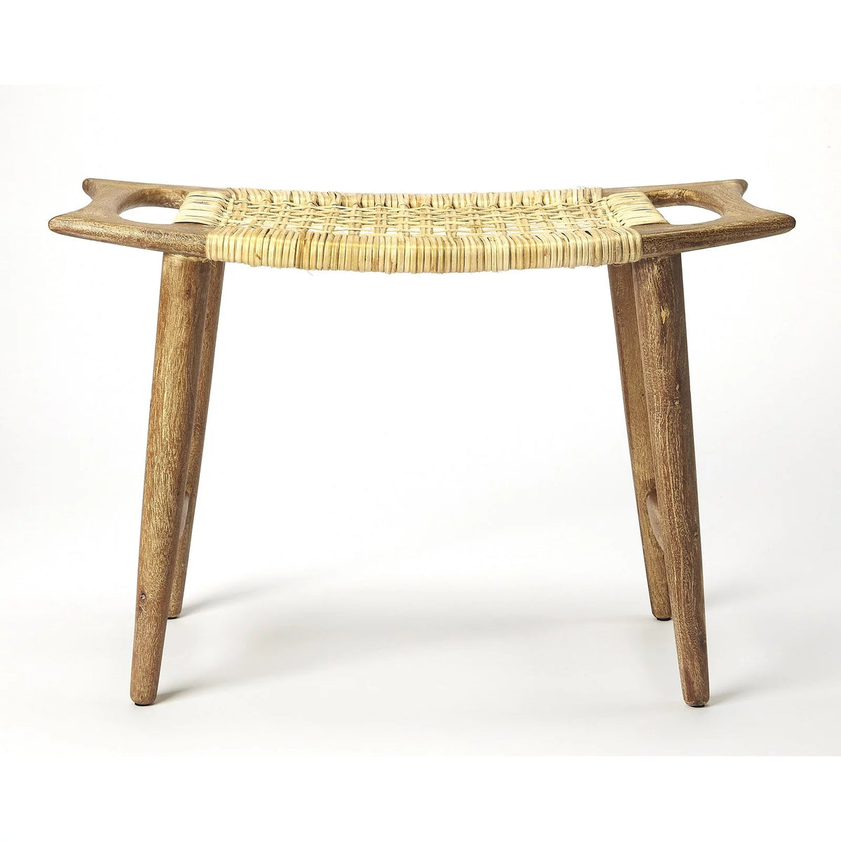 Black and Natural Foot Stool L53517